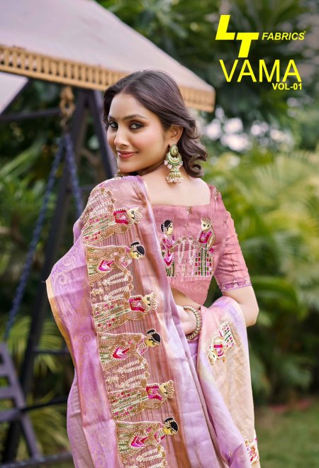 Vama Vol 1 By Lt Kora Silk Beads Work Saree 